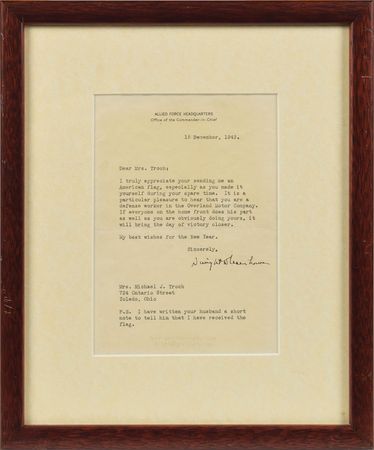 Lot #305 Dwight D. Eisenhower: 