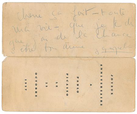 Lot #524 Pablo Picasso: Picasso celebrates his 76th birthday - Image 2