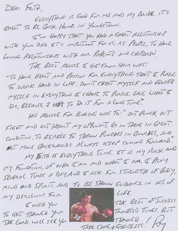 Lot #1005 Ray 'Boom Boom' Mancini - Image 1