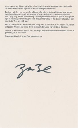 Lot #295 George W. Bush: 