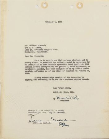 Lot #887 William Dieterle - Image 1