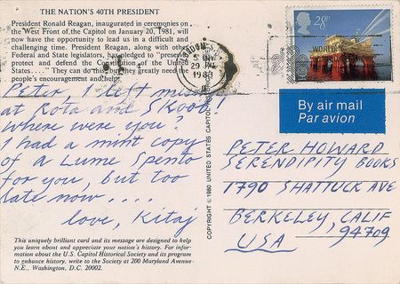 Lot #542 R. B. Kitaj Handwritten Letter Signed - Image 1