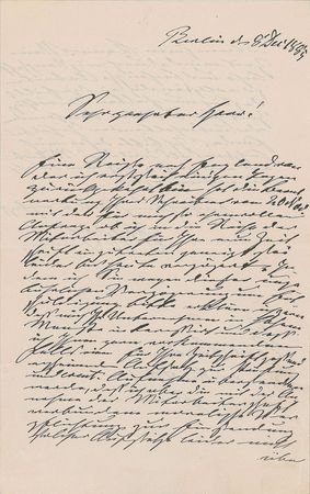 Lot #124 Werner von Siemens Handwritten Letter Signed - Image 1