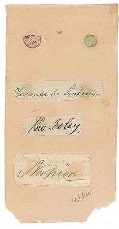 Lot #493 Horatio Nelson Commanders Signatures - Image 1