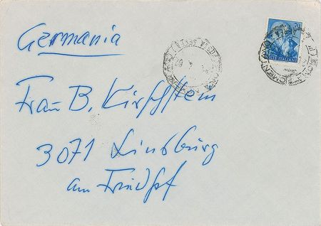 Lot #537 Otto Dix Signed Note - Image 2