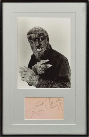 Lot #835 Lon Chaney, Jr Signature - Image 1