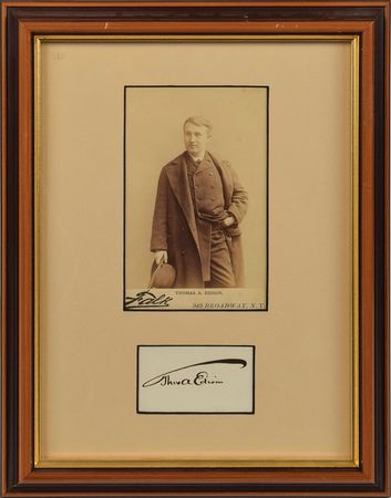 Lot #38 Thomas Edison Signature
