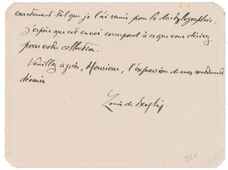 Lot #34 Louis de Broglie: Broglie honors Planck's 100th birthday - Image 2