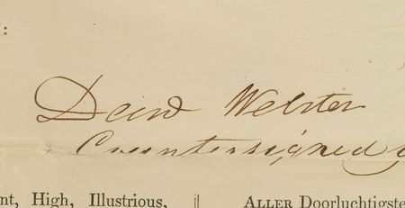 Lot #250 Millard Fillmore and Daniel Webster Signed Document - Image 3