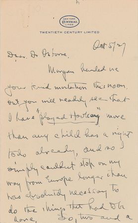 Lot #143 Robert A. Millikan - Image 1