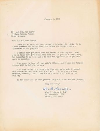 Lot #232 Alan Shepard - Image 1