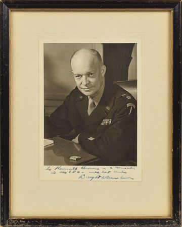 Lot #281 Dwight D. Eisenhower Signed Photograph - Image 1