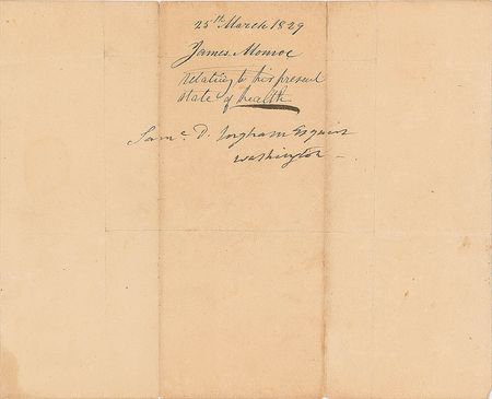 Lot #246 James Monroe Handwritten Letter Signed - Image 2