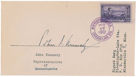 Lot #285 John F. Kennedy: 