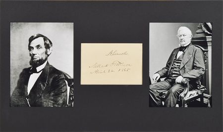 Lot #255 Abraham Lincoln and Millard Fillmore: A remarkable presidential pairing - Image 1