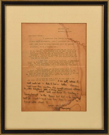 Lot #583 Ernest Hemingway: Hemingway aims to free a Spanish Cubist painter convicted of aiding the revolution - Image 1