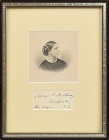 Lot #340 Susan B. Anthony Signature - Image 1