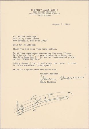 Lot #684 Henry Mancini - Image 2