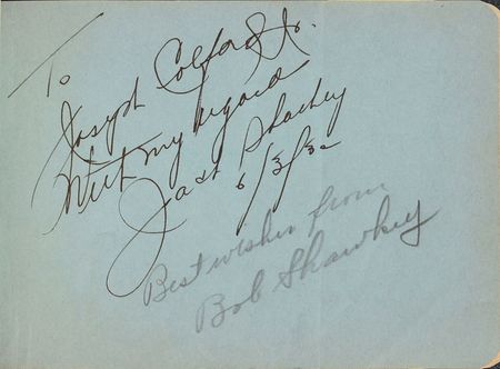 Lot #985 Walter Johnson Autograph Book - Image 2
