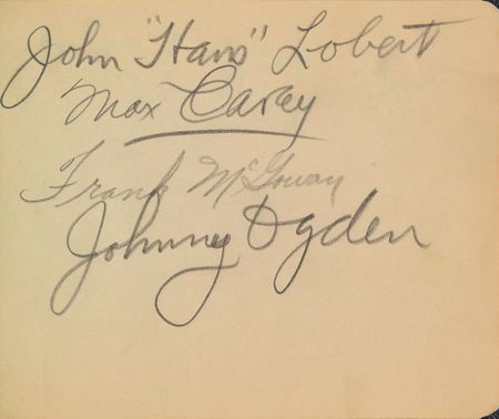 Lot #985 Walter Johnson Autograph Book - Image 5