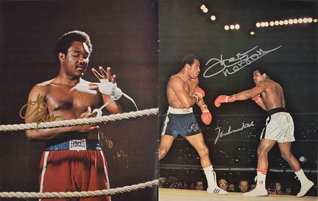 Lot #976 Muhammad Ali, George Foreman, and Ken Norton Program - Image 1