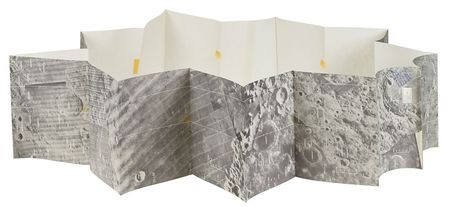 Lot #108 Dave Scott's Apollo 15 Flown Lunar Orbit Monitor Chart: Long 