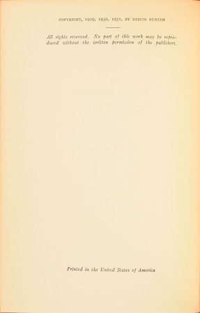 Lot #630 Damon Runyon Book - Image 3