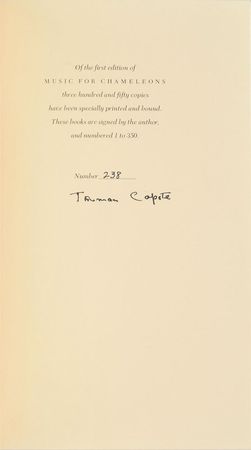 Lot #612 Truman Capote Book - Image 1