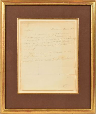 Lot #254 James Buchanan Handwritten Letter Signed - Image 1