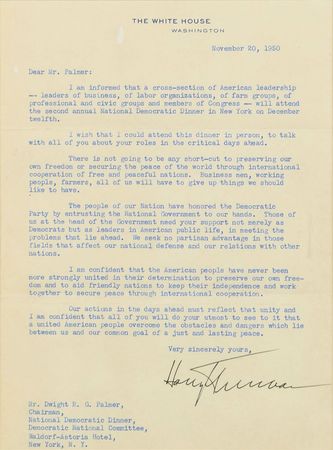 Lot #278 Harry S. Truman: 