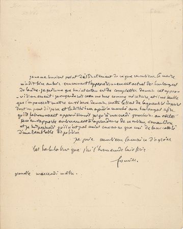 Lot #49 Joseph Fourier Handwritten Letter Signed - Image 1