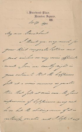 Lot #97 James Paget Handwritten Letter Signed - Image 1
