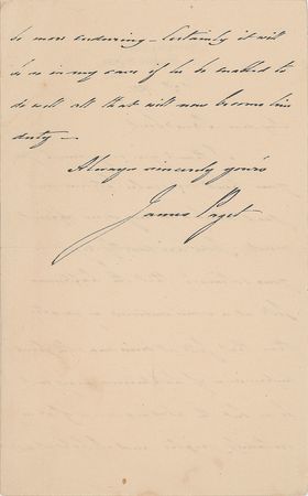 Lot #97 James Paget Handwritten Letter Signed - Image 2