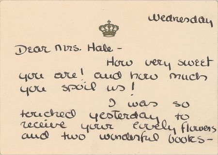 Lot #392 Princess Grace of Monaco Handwritten Letter Signed - Image 1