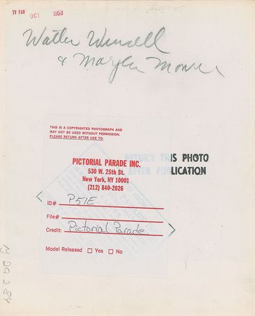 Lot #939 Marilyn Monroe and Walter Winchell - Image 2