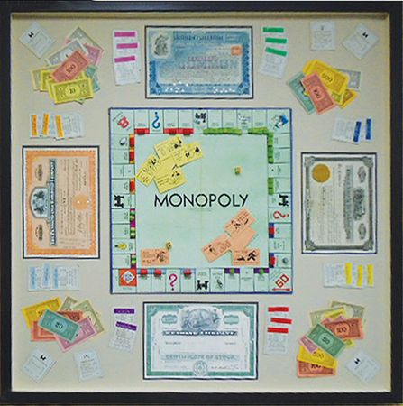 Lot #354 Monopoly Railroads Display - Image 2