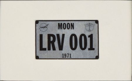 Lot #116 Dave Scott's Apollo 15 Surface-Flown Flag and License Plate Display: Museum-quality display featuring a flag and license plate carried on the lunar surface - Image 3