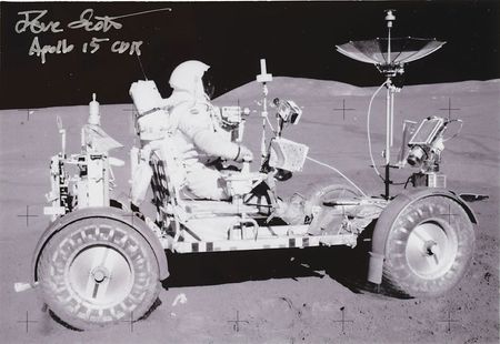 Lot #116 Dave Scott's Apollo 15 Surface-Flown Flag and License Plate Display: Museum-quality display featuring a flag and license plate carried on the lunar surface - Image 4
