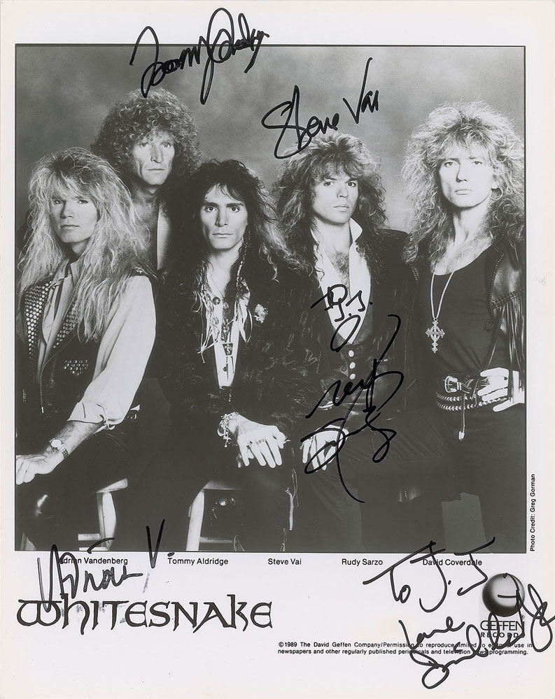 Whitesnake Signed Photograph | RR Auction