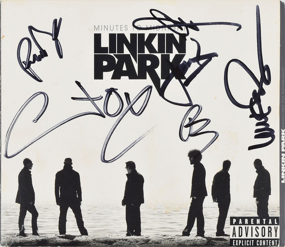 Linkin Park Signed CD | RR Auction, image size:1000x869