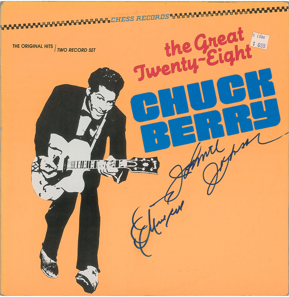 Chuck Berry and Johnnie Johnson Signed Album | RR Auction