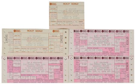 Lot #2695  Prince 1984 and 1986 Detroit Concert Tickets, Sweatshirt, and Live Parade VHS - Image 3