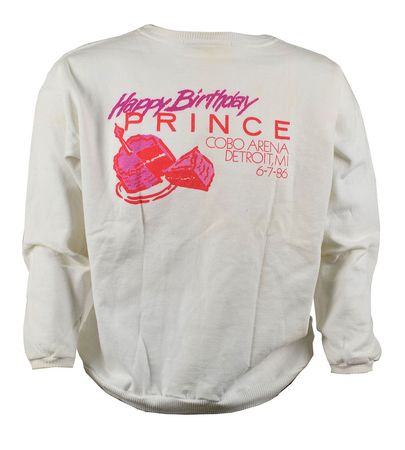 Lot #2695  Prince 1984 and 1986 Detroit Concert Tickets, Sweatshirt, and Live Parade VHS - Image 6