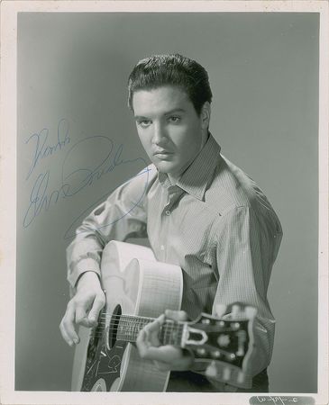 Lot #2085 Elvis Presley Signed Photograph