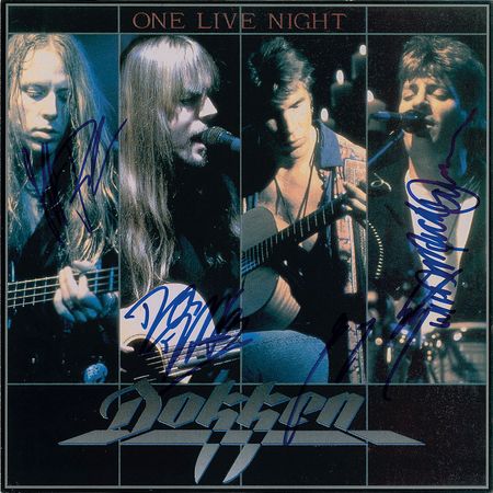 Lot #2651  Dokken Pair of Signed Album Flats - Image 1