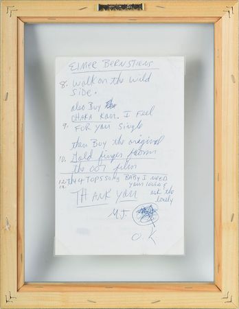 Lot #2168 Michael Jackson Handwritten Note - Image 2