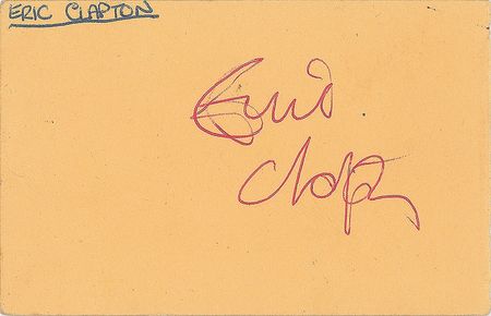 Eric Clapton Signature | RR Auction