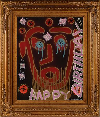 Lot #2581 Dee Dee Ramone and Paul Kostabi Original