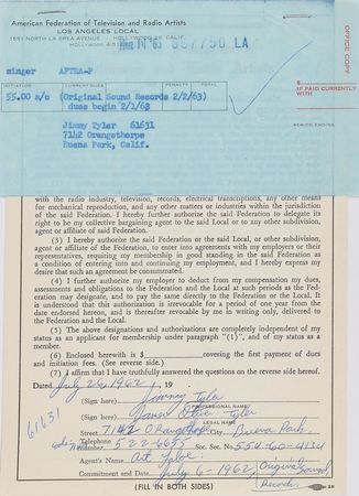 Lot #5370  Musician Contracts - Image 4