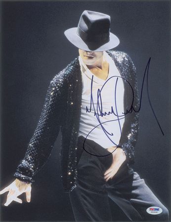 Lot #2172 Michael Jackson Signed Photograph